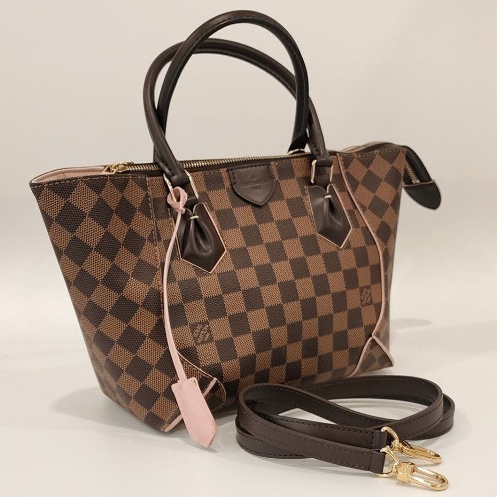 Louis Vuitton Caissa PM Damier Ebene Canvas Tote | Like New Condition - Picture 3 of 11